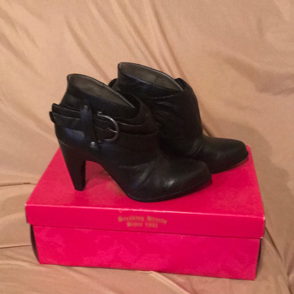 Candie’s Black Alma Heeled Booties